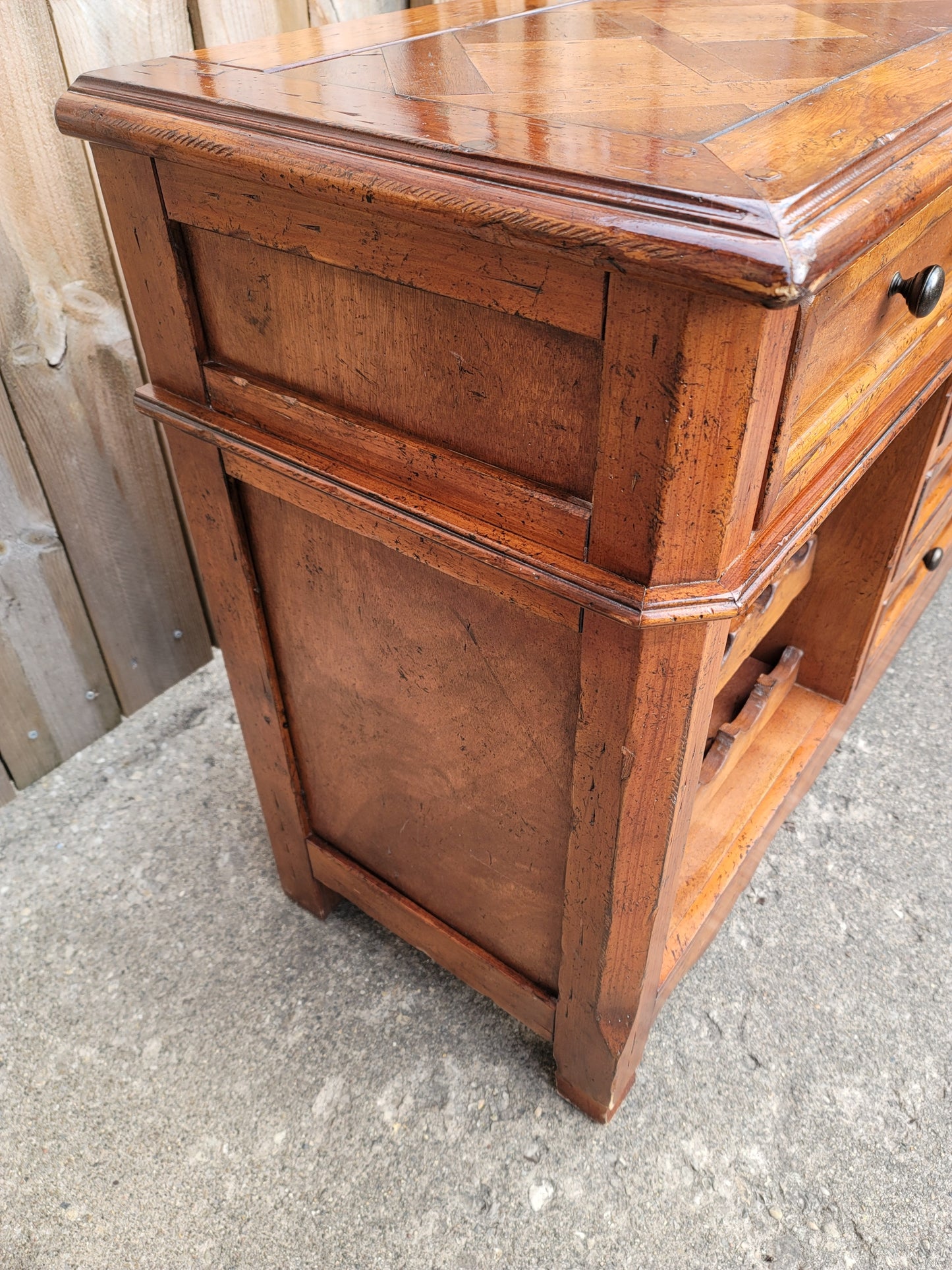 Vintage Milling Road Wine Cabinet By Baker Rustic Farmhouse