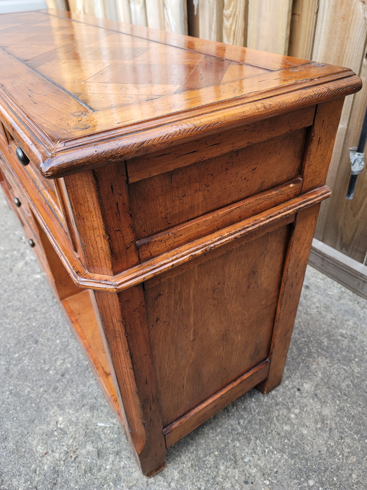 Vintage Milling Road Wine Cabinet By Baker Rustic Farmhouse