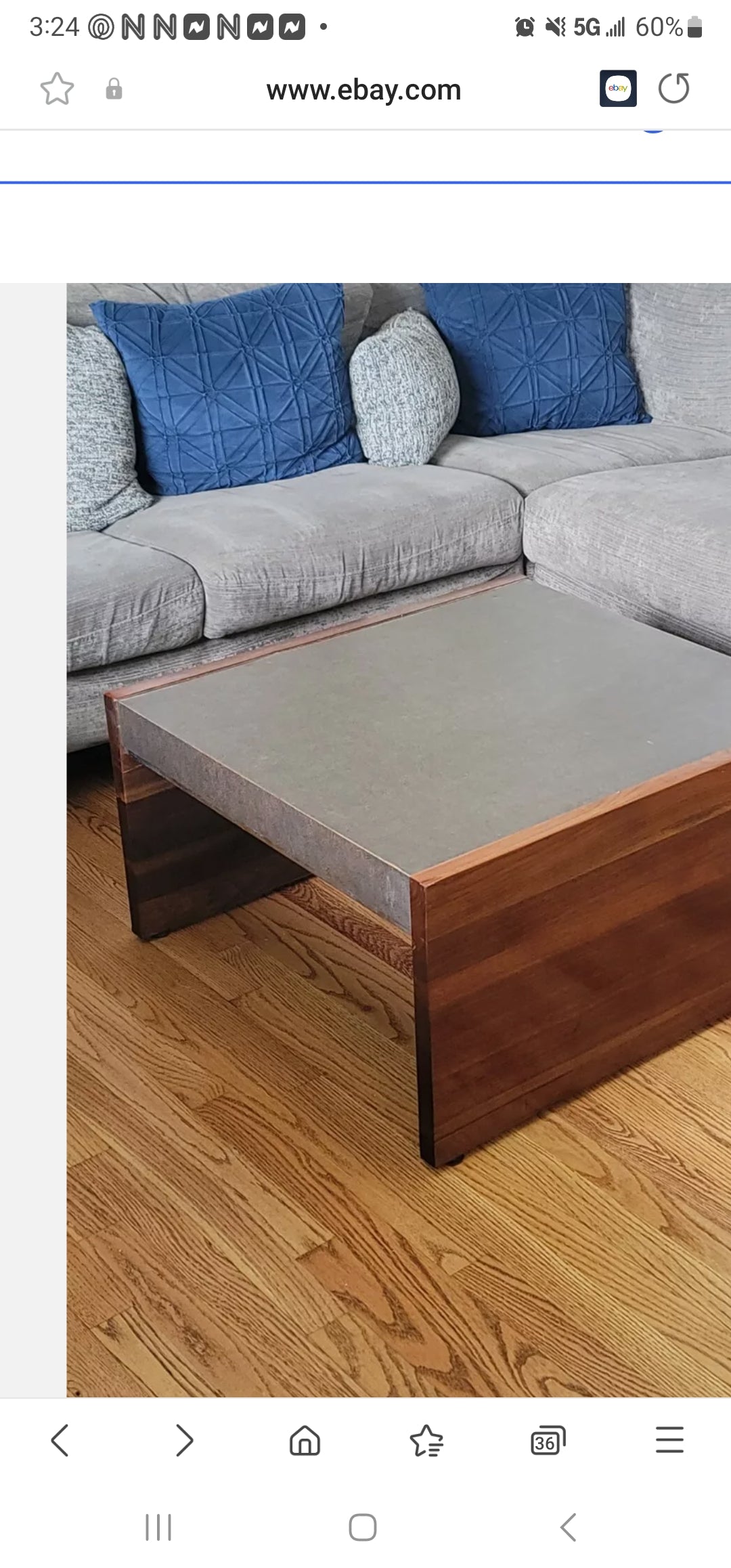 Mid Century Danish Style Cocktail or Coffee Table Teakwood