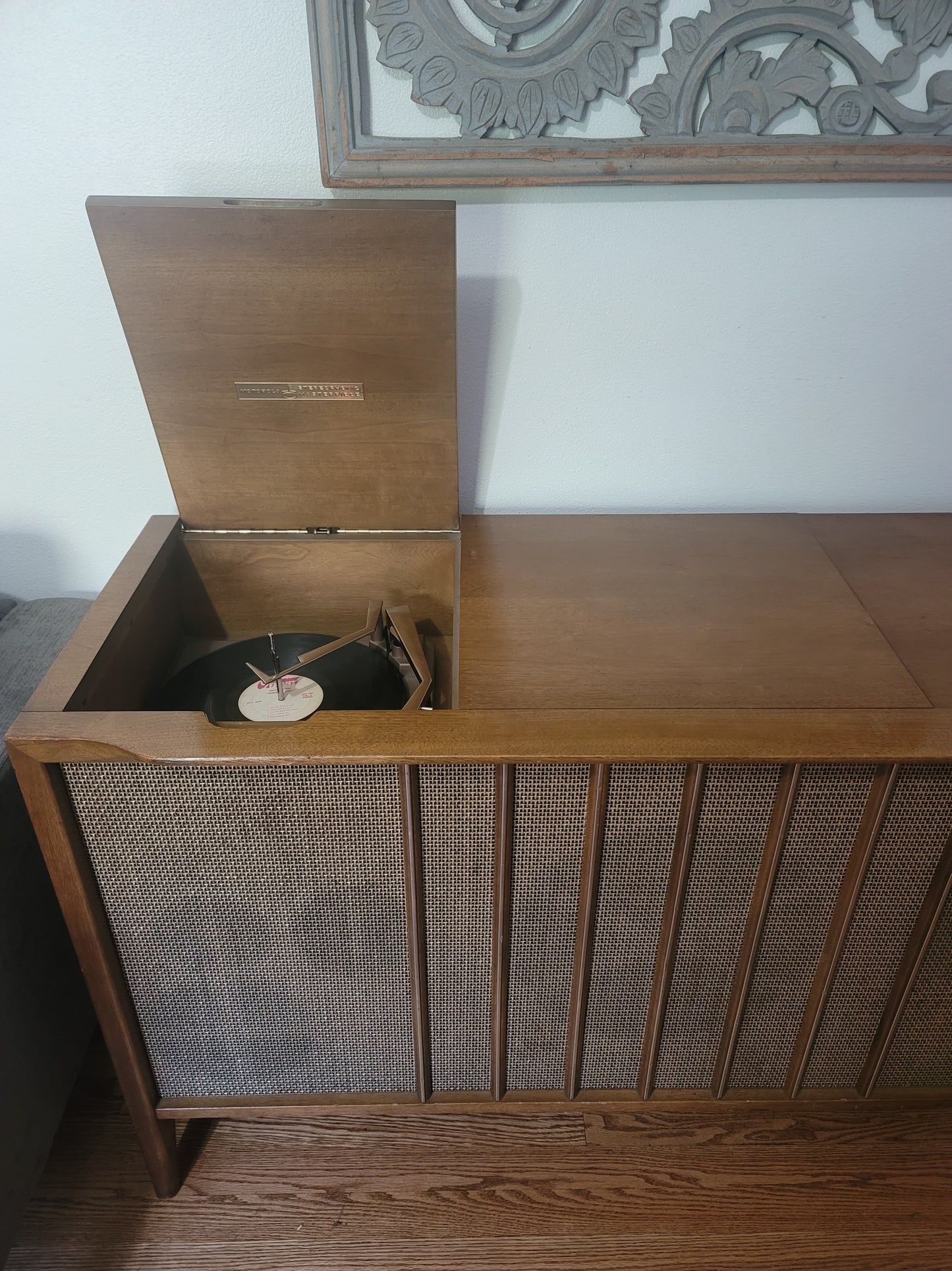 Motorola HI FI  Stereo Console Record Player Credenza MCM