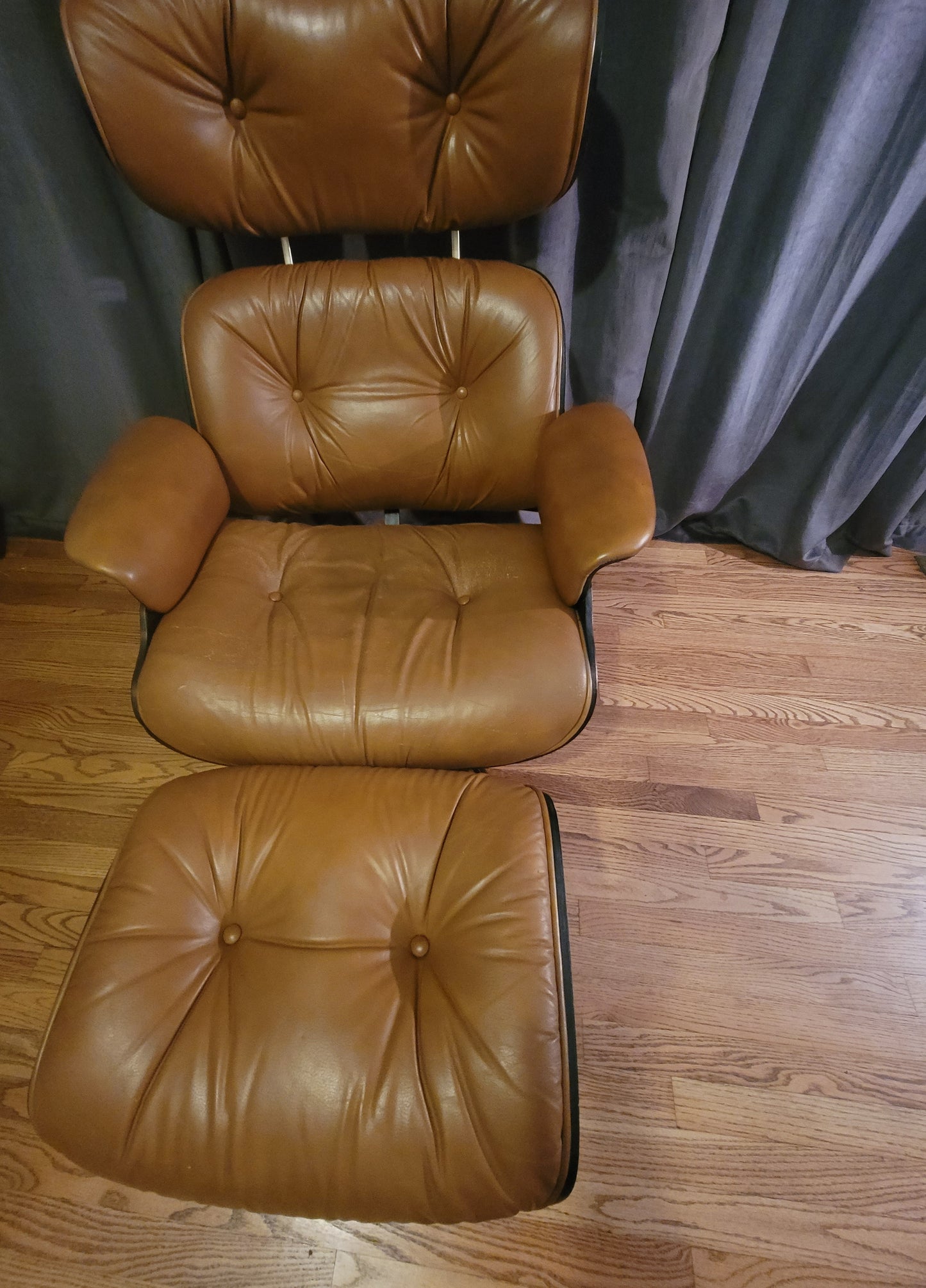 PLYCRAFT Mid-Century Modern Lounge Chair & Ottoman In The Style Of Eames